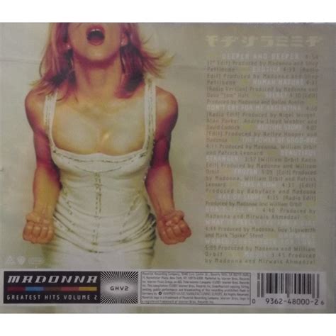 Greatest Hits Vol 2 15 Tracks By Madonna CD With Vinyl59 Ref