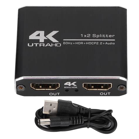 HD Multimedia Interface 2 0 Splitter 1 In 2 Out 4K 60Hz Cable Splitter