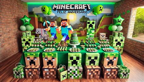 Minecraft Tema De Aniversário - Ideias Incríveis para Festa de Aniversário com Tema Minecraft