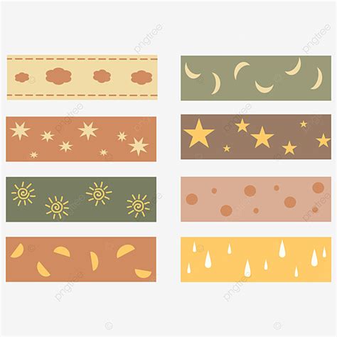 Cute Washi Tape Vector Hd Images Cute Astronomy Washi Tape Washi Tape