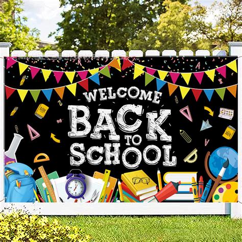 Daupanzees Large Welcome Back To School Bannerfirst Day Of School