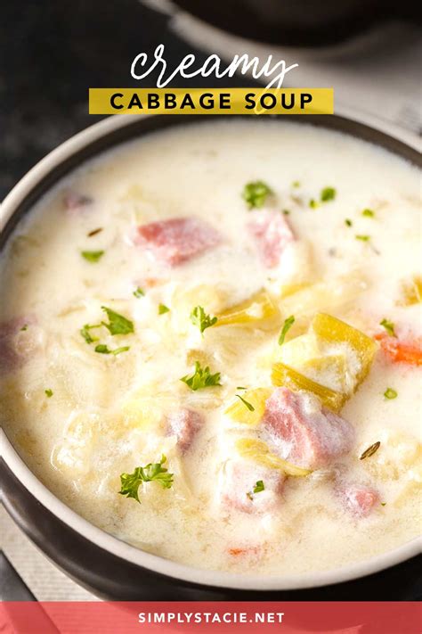 Creamy Cabbage Soup Recipe Cabbage Soup Crockpot Ham And Cabbage Soup