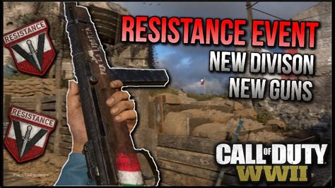 Call Of Duty Ww2 Resistance Update New Division New Guns All New