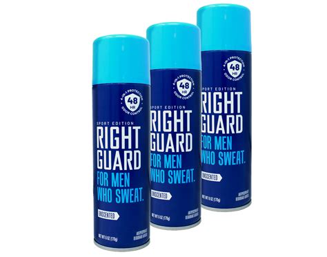 Right Guard Sport Aerosol Anti Perspirant Deodorant Unscented Pack