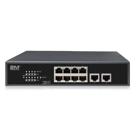 2m Poe 8 8 Port Poe Switch Custom Security Solutions 2m Technology Inc