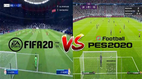 FIFA 20 vs PES 2020 COMPARAÇÃO QUEM É O MELHOR GAMEPLAY GRÁFICOS E