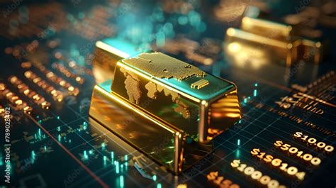 The Market Scenario With A Striking Image Of Gleaming Gold Bars