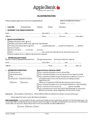 Fillable Online IRA Distribution Request Form TDA 0123 Fax Email Print