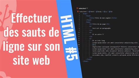 HTML 5 Effectuer Des Sauts De Ligne Sur Son Site Web YouTube