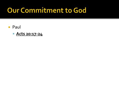 Ppt Our Commitment To God Powerpoint Presentation Free Download Id