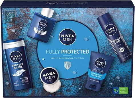 NIVEA MEN Fully Protected Gift Set 5 Pieces Men S Toiletry Gift Set