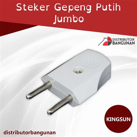 Jual Steker Gepeng Putih Jumbo KINGSUN 12pcs Shopee Indonesia