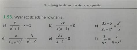 Wyznacz Dziedzin R Wnania Zadanie W Zalaczniku Brainly Pl