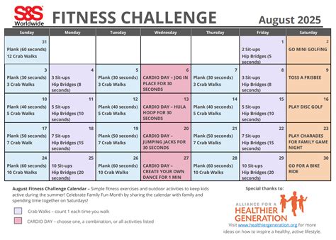 august challenge pictures