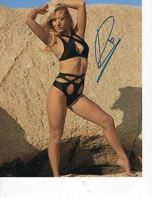 PAIGE SPIRANAC SIGNED 8X10 PRO GOLFER BLACK BIKINI EBay