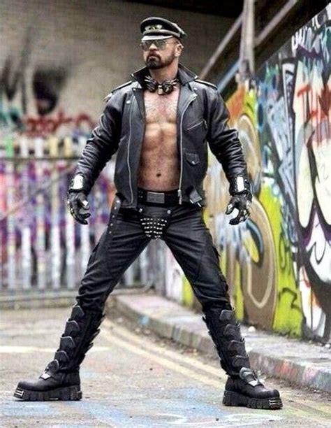 Master Jackal Aka Jack Alan Black Leather Biker Jacket Mens Leather