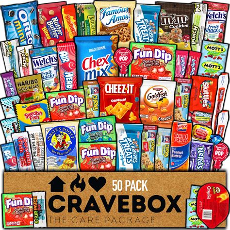 Cravebox Classic 45 Count Box Snack Box Delivery Service