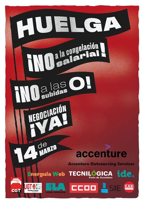 De Marzo Las Trabajadoras De Accenture Van De Nuevo A La Huelga