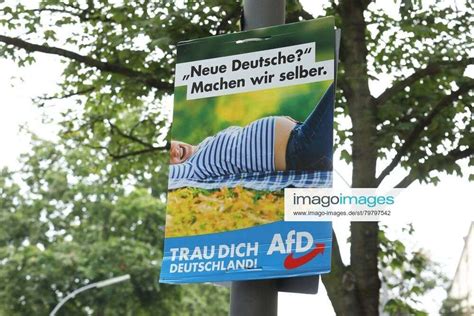 Wahlplakat Der Partei Afd Zur Bundestagswahl In Berlin Mitte Am