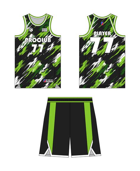 Jersey basketball template design. Basketball uniform mockup design ...