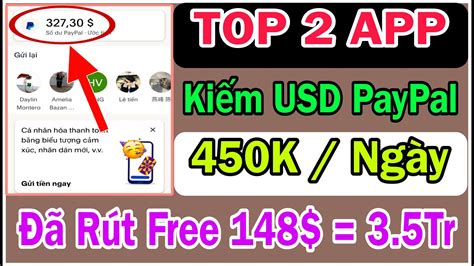 TOP 2 APP CHƠI GAME KIẾM TIỀN PAYPAL UY TÍN 2024 ĐÃ RÚT 148 BẰNG