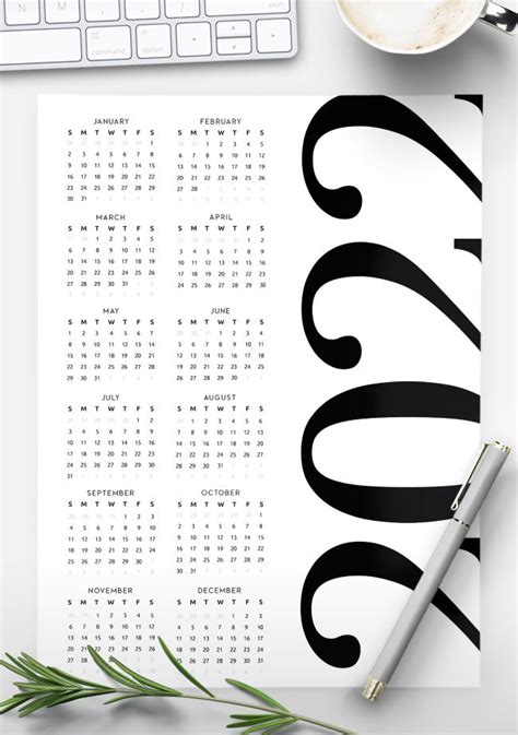 Yearly Calendar Printable World Of Printables Year At A Hot Sex Picture