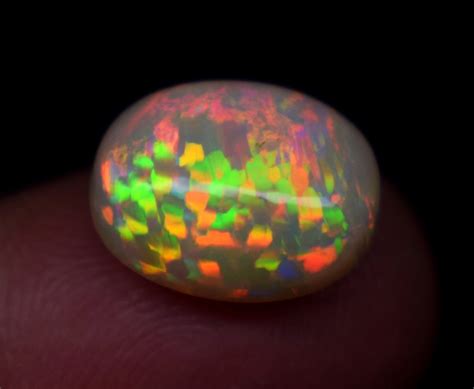 4 Carat 12 7X10 1X5 9 MM Honeycomb Fire Ethiopian Opal Cabochon