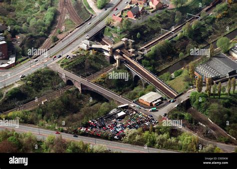 Aerial view Smethwick Galton Bridge Station Sandwell Stock Photo - Alamy