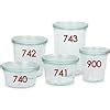 SET OF SIX 370ml Weck Jars German Made Classic Design Model 741