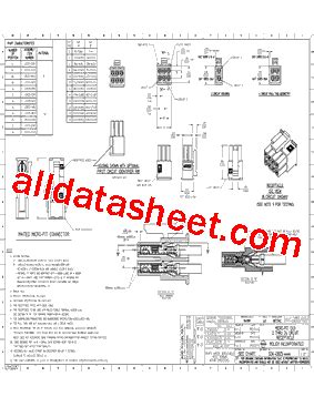 43025 1200 데이터시트 PDF Molex Electronics Ltd