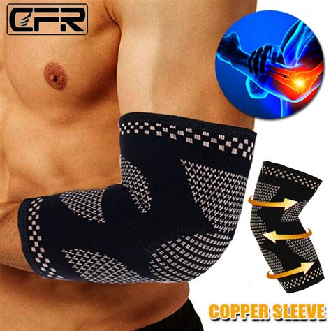 Compression Elbow Sleeve Brace Wrap Support Arthritis Tendonitis Pain