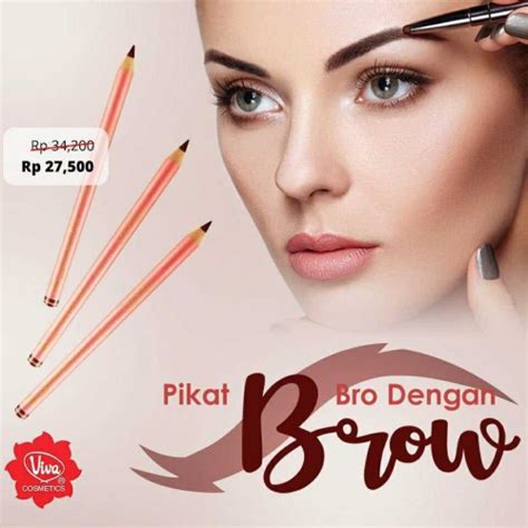 Jual Viva Pensil Alis Original Queen Eye Brown Pencil Coklat Makeup