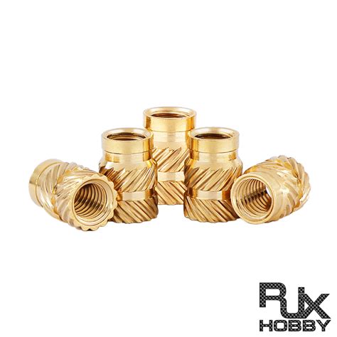 RJX Pcs M Brass Insert Nuts Hot Melt Molding Copper Heat