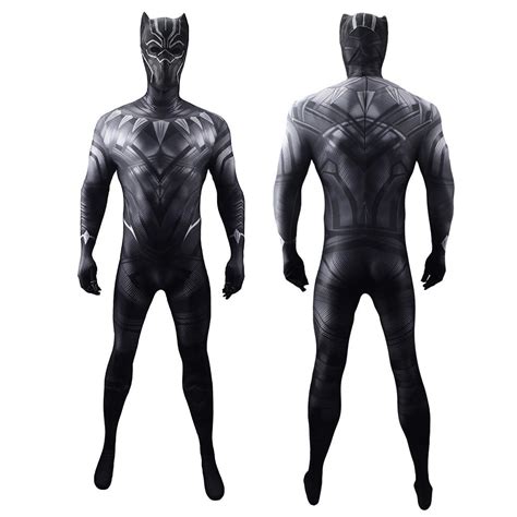 Black Panther 2 Jumpsuits Cosplay Costume Kids Adult Halloween Bodysuit