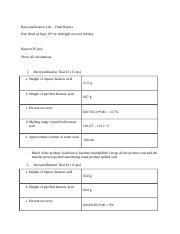 Recrystallization Docx Recrystallization Lab Final Report Due Week