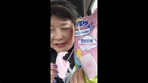 Limited Time Peeps Marshmallow Flavored Cotton Candy 2023springrefreshments Shorts Youtube