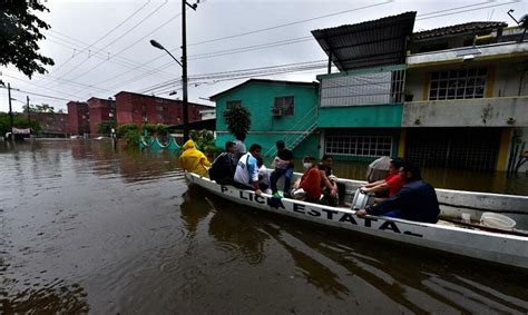 Van más de 51 mil personas afectadas por lluvias torrenciales en Tabasco