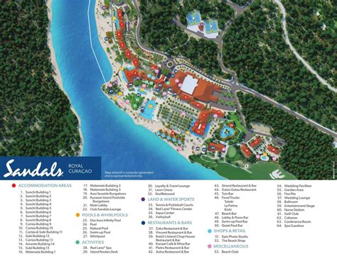 Resort Map | Sandals Royal Curacao | Curacao