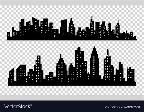 Black City Silhouette