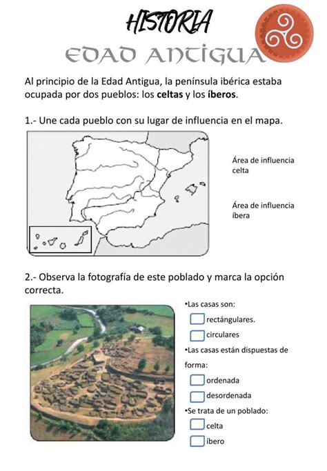 Ejercicio De Celtas Beros Y Pueblos Colonizadores Apuntes De Clase