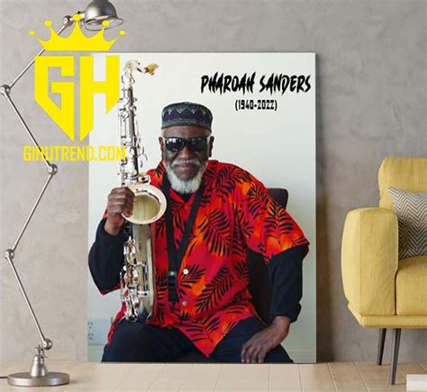 Rip Pharoah Sanders Thank You For The Memories Poster Canvas