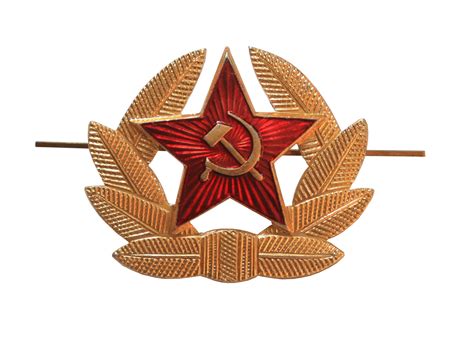 Original Military Russia Army Soviet Cockade Red Star Hammer And Sickle