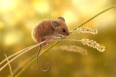 Harvest Mouse By Ellieshepart On Deviantart