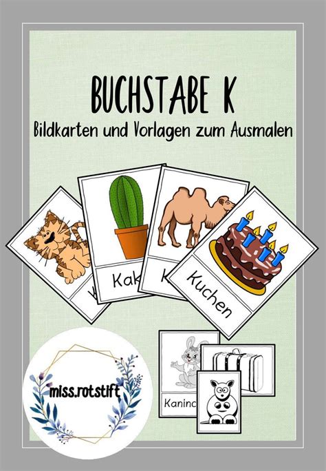 Buchstabe K Alphabetisierung Bildkarten Anlaut