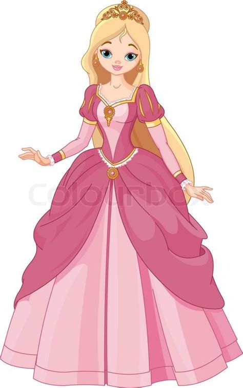 Illustration Of Beautiful Princess Stock Vector Colourbox