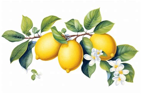 Premium Ai Image Fresh Lemon Fruits Ai Generative