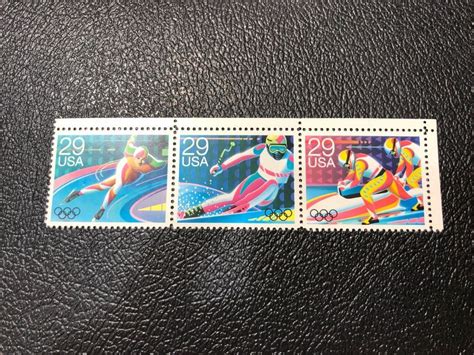 Winter Olympics Albertville France Cent Stamp Ebay Albertville