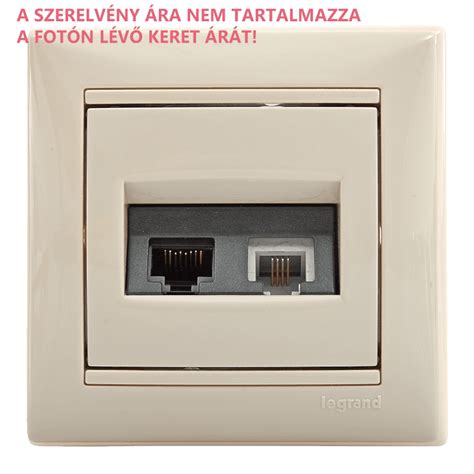 Legrand Valena RJ11+RJ45 Cat5e UTP kombinált telefon és internet aljzat ...