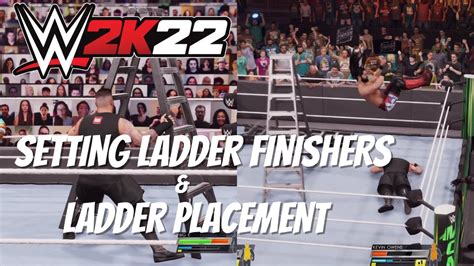 Wwe 2k22 Setting Diving Finishers For Ladder Dives And How To Rotate