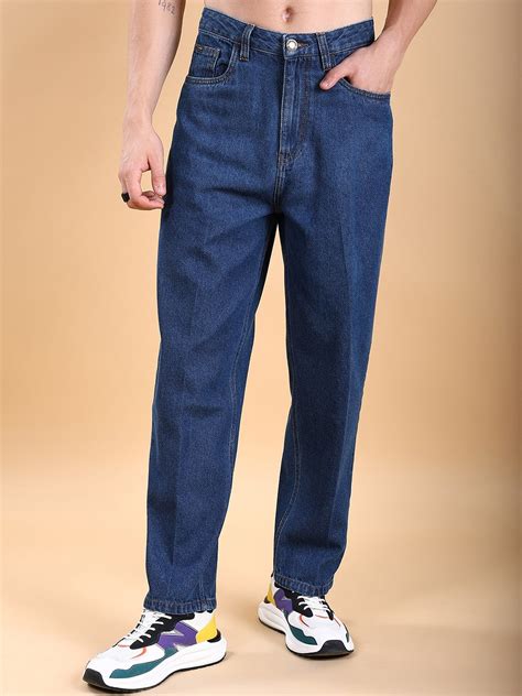 HIGHLANDER Men Mid-Rise Relaxed Fit Cotton Baggy Jeans - Price History